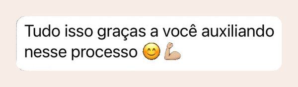 Mensagem de paciente da Malu