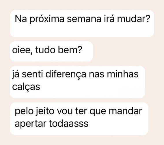 Mensagem de paciente da Malu