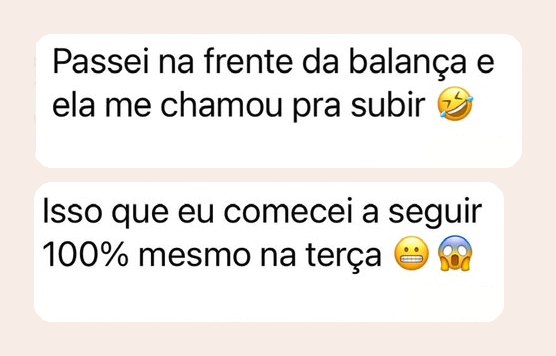 Mensagem de paciente da Malu